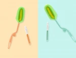 Sponge Baby Bottle Cleaning Brush Set Long Handle Bottle Cleaner Washing Narrow Bottles Nipple Brush