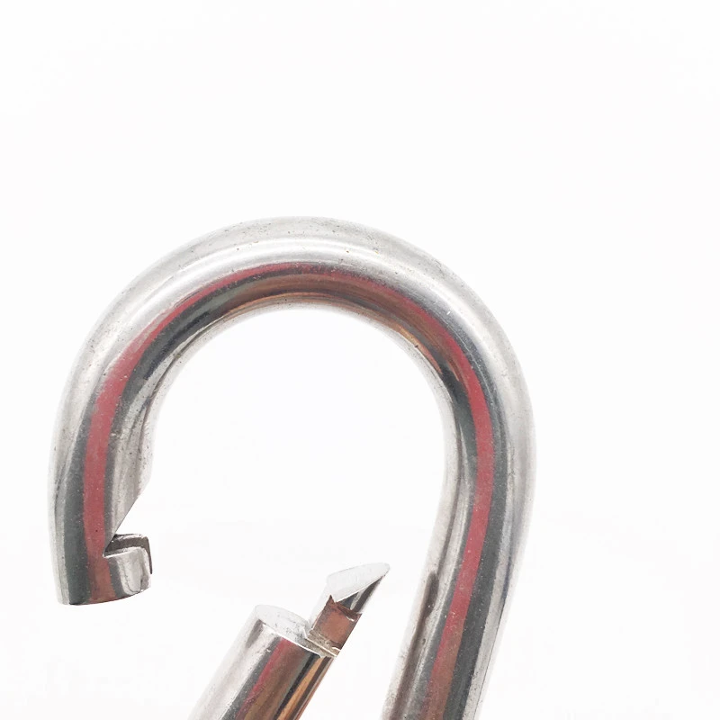 Stainless Steel 316 Snap Hook with Eyelet marine grade Carabiner clip mini carabiner hook