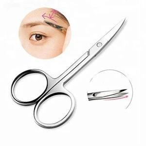 stainless steel good quality eyebrow scissor best makeup scissor for personal use