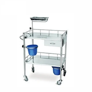 stainless steel hospital nursing surgical instrument trolley