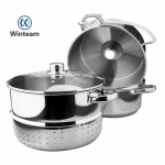 Stainless Steel Juice Steamer induction cooking pot fruit vegetables juice steamer