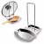 Stainless Steel Pan Pot Cover Lid Rack Stand Spoon Rest Organizer Storage Soup Spoon Holder for Home Kitchen