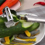 Stainless Steel Peeler Multifunctional Fruit Paring Knife Melon Fruit Peel Shredder Slicer Grater Kitchen Accessories