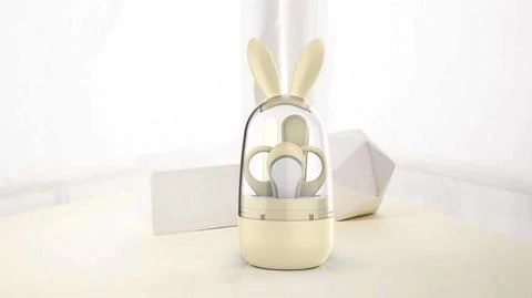 Stainless steel rabbit shape eco-friendly 6 pieces baby body manicure care kit de manicure professional