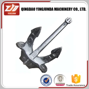 standard stockless anchor for marine