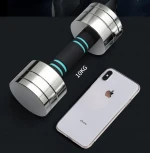 Steel Dumbbells Ultracompact & Adjustable Chrome Dumbbell Set with Foam Handles 5kg 10kg 20kg Pair Home Gym Workout