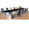 steel glass office furniture conference table