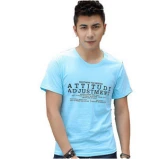 stock cloth custom print elastane short sleeve man t-shirt cloth stock