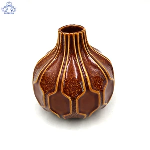 Stone &amp; Beam Modern Decorative Ceramic Vase Decor With Geometric Pattern for Home Decor Living Room