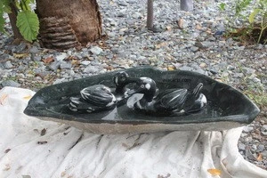 Stone Bird Bath Hand carved - Garden Decor Supplies