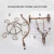 Import Storage 6 Stemware 1 Bottle Display Stands Vintage Metal Bicycle Countertop Rack Wine Glasses Holder from China