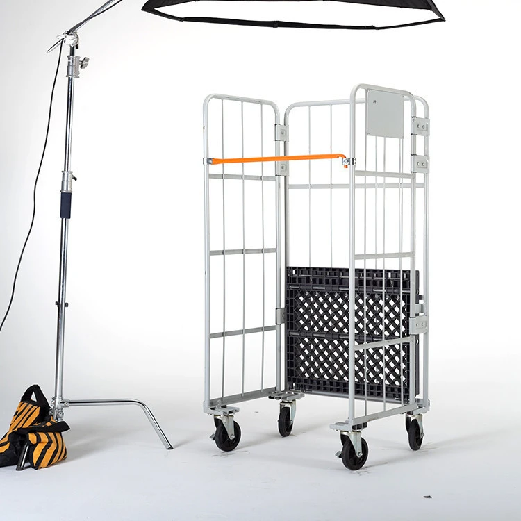 LQQGXLtrolley Luggage cart Aluminum Shopping cart Shopping cart Mute Stroller Folding handling Household/Commercial Freight cart 