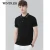 Import Striped collar soft 100% linen fiber mens polo shirt wholesale,high quality custom polo t-shirt logo blank from China