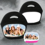 Sublimation Blank neoprene lunch bag tote Bag  For  Heat press machine Printing