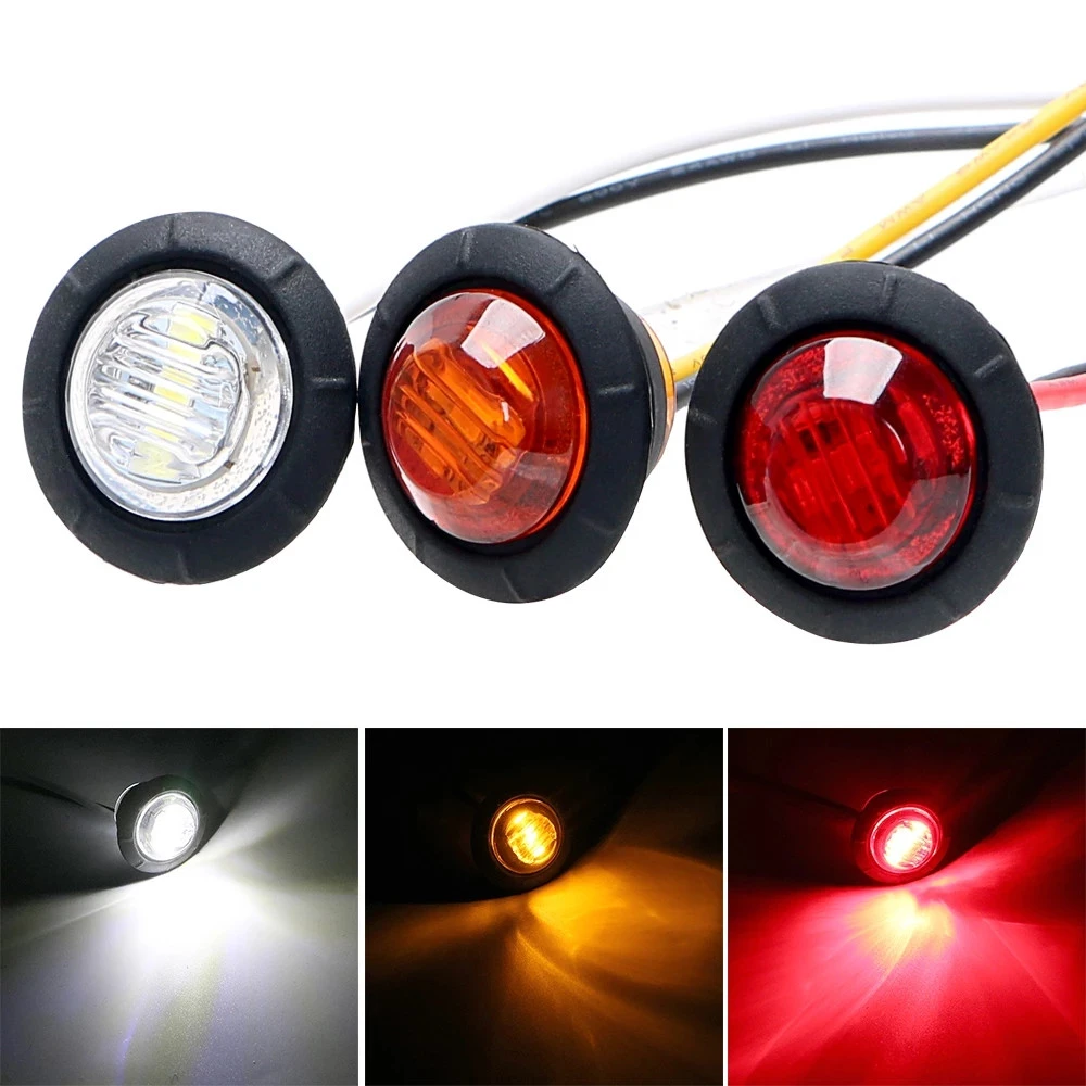 Super Bright Car Tail Lights Turn Signal Indicators Universal LED Side Marker Lights 2Pcs/set Signal Lamp Car-styling