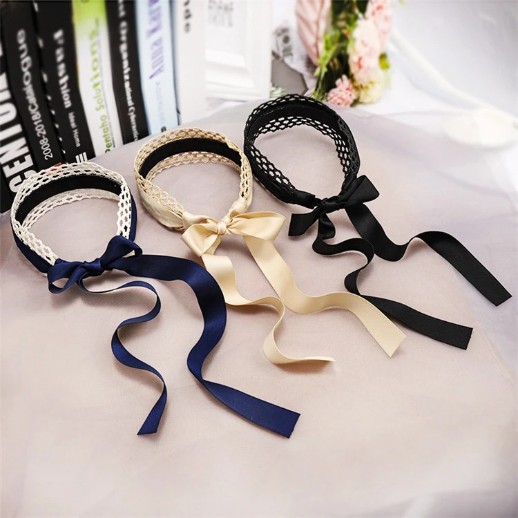 Super fairy headband simple handmade Japanese and Korean ribbon hair band