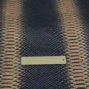 Synthetic pvc fancy snake printed artificial leather for bag