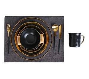 Tableware set new idea custom design hotel ceramic decoration accessories