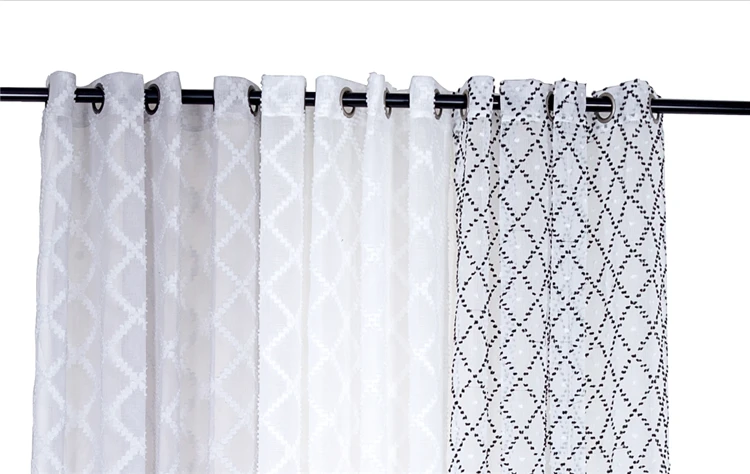The Fine Quality 100% Polyester Jacqaurd Sheared Design Window Curtain