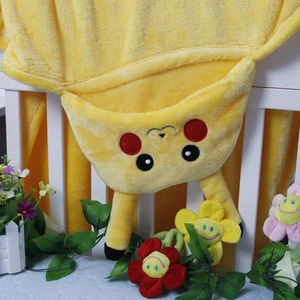 The organic cotton pokemon hooded cloak baby Soft and cute baby cloak animal blanket bath towel