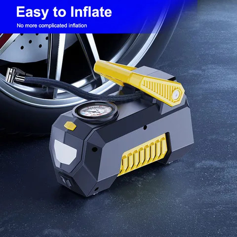 CARSUN C1808 Cordless Tire Inflator Digital Display Portable Air Copressor With LED Light For Otorcycle Bicycle