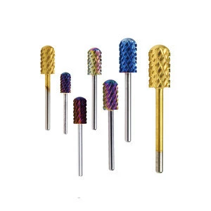 To remove the nail extended beneath sculptured or extra glues 500 pcs tungsten nail drill bit