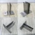 Import Toilet Cubicle Partition Accessories 304 Stainless Steel T Bracket For 13mm Panel from China
