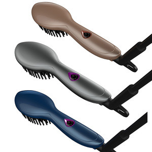 Top Quality mini Cheap Hair Straightening brush, hair straightener with comb