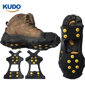 Top sale 8 spikes anti slip ice snow cleats for shoes Safety Snow Grabber