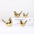 Import Trending sale home decoration gold color ceramic pottery table display bird animal crafts from China