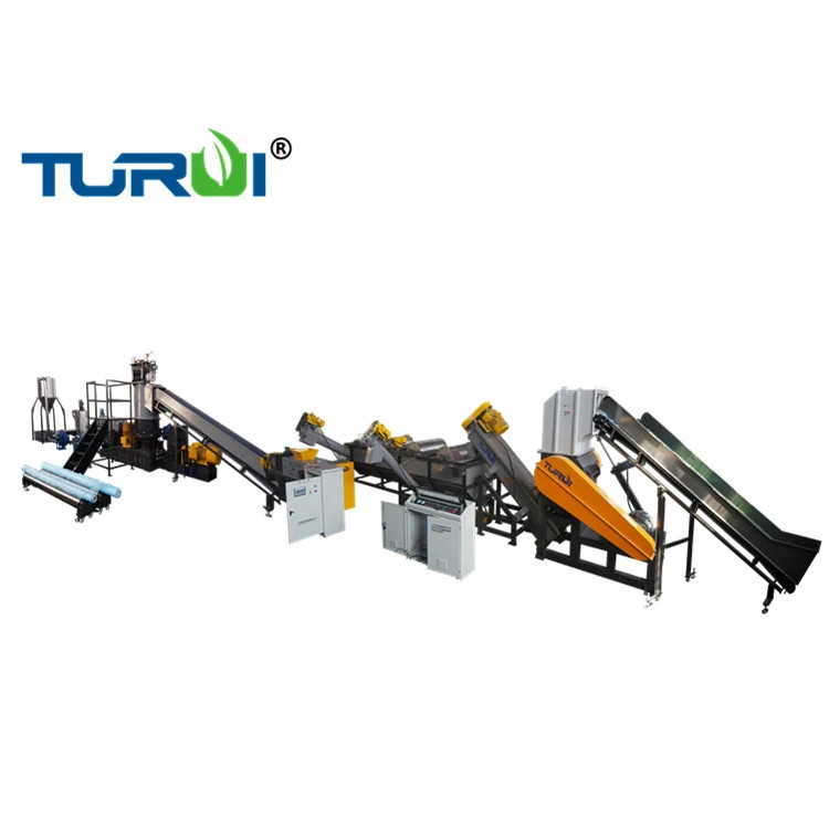 Turui Automatic pe pp plastic films and woven bags  dryer equipment  recycling washing production machine