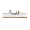 TV Stand model Specific Use and Modern Appearance Stainless Steel hot sale white marble corner tv stand