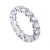 Import U prong setting 4mm pure colorless white round moissanite diamond eternity band ring for wedding from China