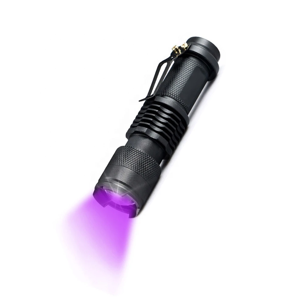 Ultraviolet flashlight Blacklight Scorpion UV Torch Pet Urine Detector 14500 Battery LED lanterna Black Light UV 395 flashlight