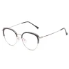 Unisex vintage fashion optical eyeglasses luxury metal wholesale women cat eye glasses frame eyewear