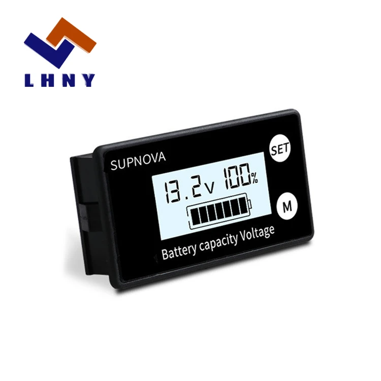 Universal DC 8 - 100V Battery Capacity &amp; Voltage Tester LCD Display Multifunctional Residual Quantity of Electricity Voltmeter