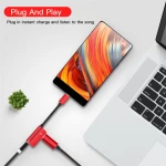 USB Type-c to 3.5mm 2 in 1 usb c male to 3.5mm +usb 3.1 female audio video cable Adapter Type C Cable for mobile phones