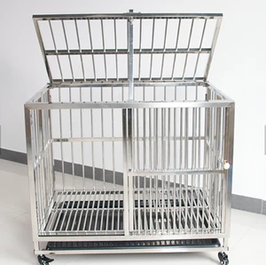 Veterinary Stainless Steel Dog Kennel Cages, Vet Equipment Animal Cages For Sale