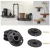 Import vintage Black Malleable Casting Iron Pipe Fittings Dn20 4- Holes Floor Flange from China