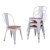 Import Vintage Industrial Iron Tolix Chair Modern Stackable Metal Dining Chair Restaurant Cafe Bar Tolix Iron Chair from China