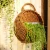 Import Wall decoration wicker flower basket wicker flower pot wall hanging flower pot hanging basket from China