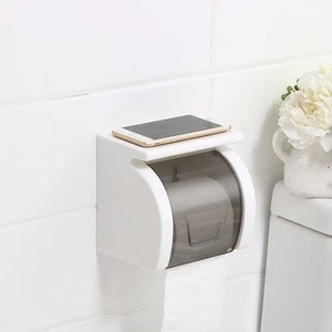 wall mount waterproof plastic toilet paper towel holder for bathroom