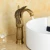 Import WANFAN Swan Bathroom Basin Mixer Taps 6699F Single Handle Antique Brass Basin Faucet from China