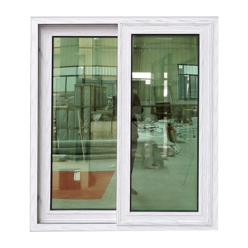 WANJIA PVC Sliding Glass Windows  Customized Steel  Stainless Frame Horizontal Style Packing Graphic