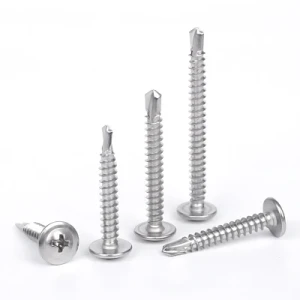 Wanluo Customized 410 Drilling Screw Stainless Steel Round Head Washer Drilling Screw