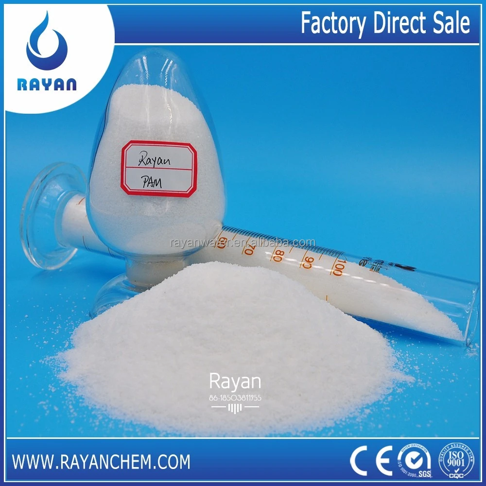 Water Treatment Chemical Anionic PAM Polyacrylamide Cationic Polymer Flocculant