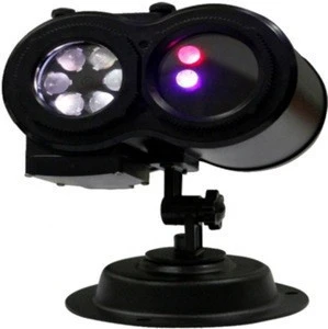Waterapprove IP44 outdoor holiday LED projector with kaleidoscope red and green twinkling laser star