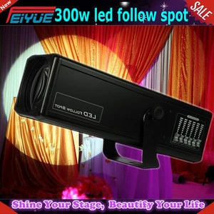 Wedding Equipment DMX512 6CH with dimming 300w led Follow Spot Light