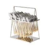 Wedding Gift Set Cutlery Gold-plated Stainless Steel Home Kitchen Hotel Restaurant Knife Fork And Spoon Set Flatware Set