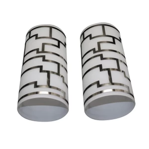 White cylindrical glass lamp shade, modern style lamp shade, suitable for wall lamp droplight